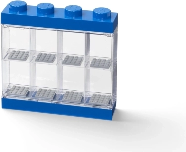 Cutie de colecție LEGO pentru 8 minifigurine, albastră
