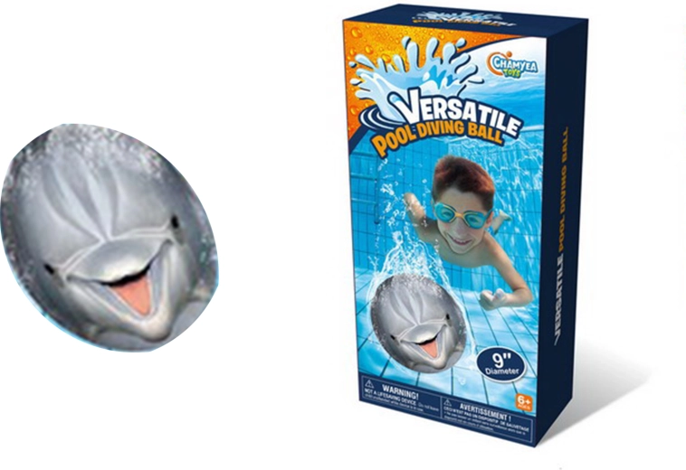 Minge gonflabilă de apă cu motiv delfin 23 cm