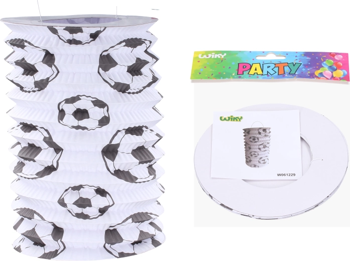 Lampion cilindru fotbal 15 cm