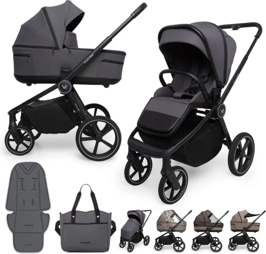 Cărucior combinat Muuvo Five 2în1 iron graphite