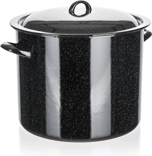 Oală emailată cu capac 30 cm, 17 l