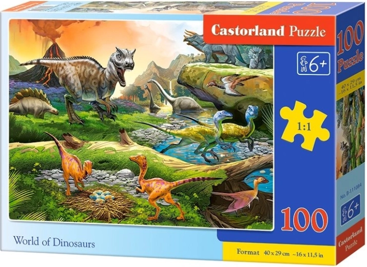 Puzzle Lumea dinozaurilor