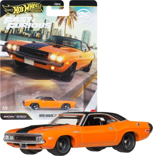 Hot Wheels Premium Fast & Furious 1970 Dodge Challenger R/T - 1 bucată