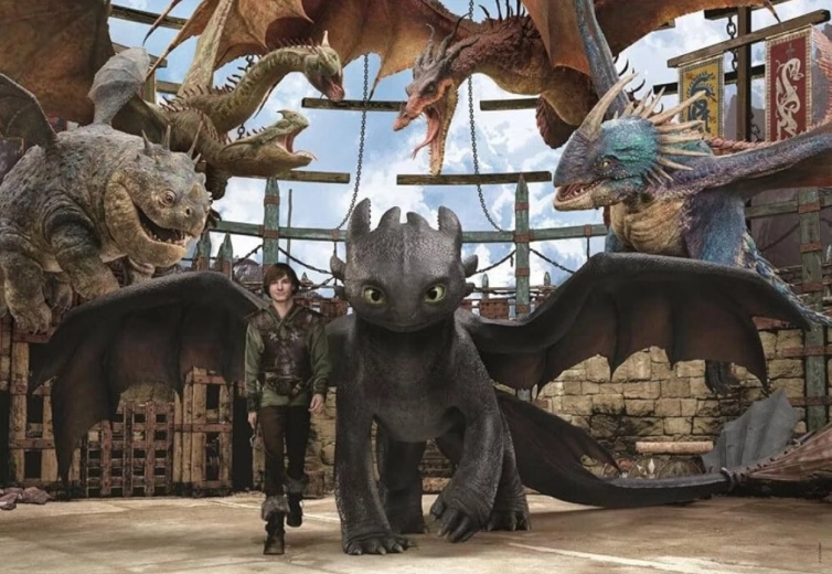 Puzzle Clementoni Cum să îți dresezi dragonul – Echipa, 104 piese