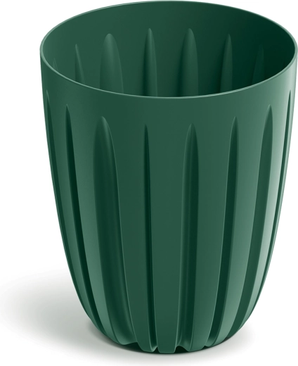 Ghiveci în culoare verde închis 23,6 cm cu insert interior