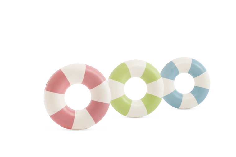 Colac gonflabil Coastal Cabana cu dungi 91 cm