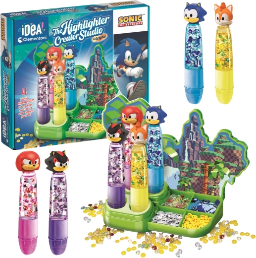 Set creativ pentru realizarea de evidențiatoare Sonic