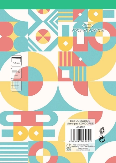 Bloc A4 cu pătrăţele, 50 file