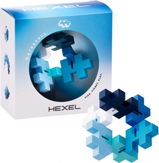 Plus-Plus Hexel Waterfall fidget antistres din piese BIG