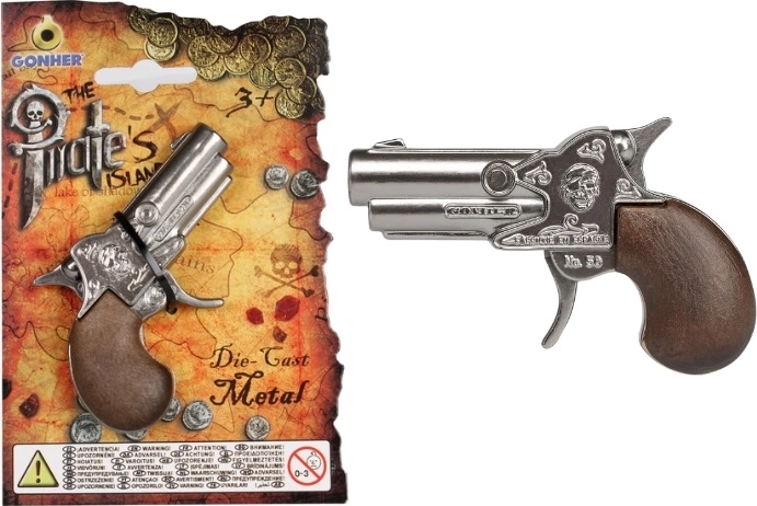 Pistolă pirat mică din metal GONHER