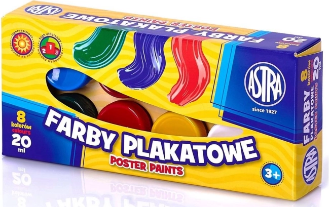 Vopsele tempera ASTRA 8×20 ml