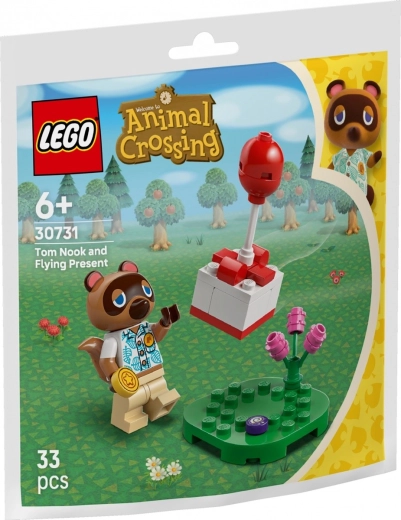 Set de construcție ANIMAL CROSSING Tom Nook și cadoul zburător