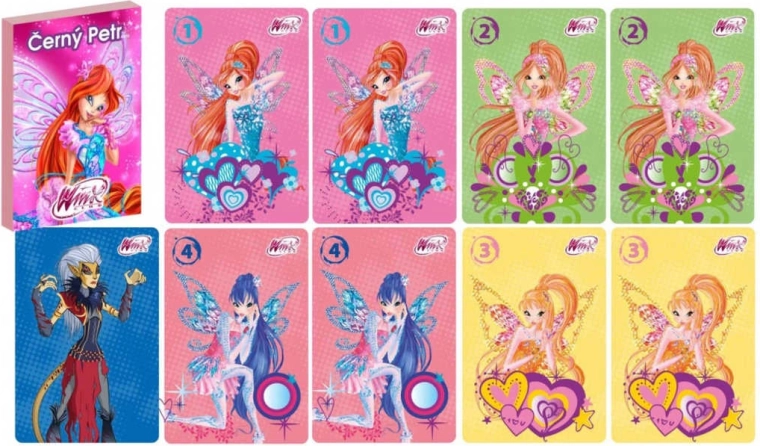 Joc de cărți „Negru Petru” Winx Club