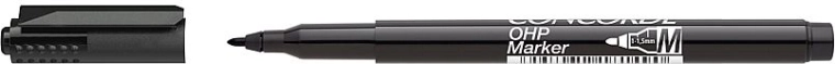 Marker permanent OHP M, negru