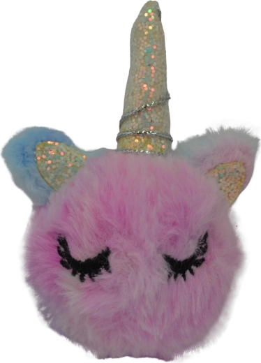 Breloc pompon unicorn
