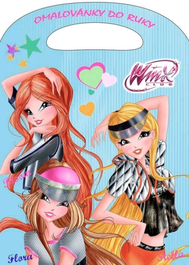 Caiet de colorat de ținut în mână A4 Winx Club Fashion