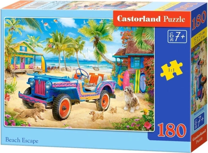 Puzzle Castorland Evadare la plajă 180 de piese