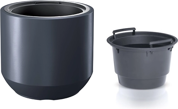 ghiveci cu inserție 39 cm antracit