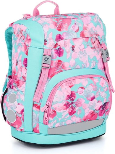 Ghiozdan școlar ușor Topgal Kira cu model floral