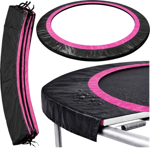 Protecție pentru arcuri trambulină SPORT MAX 6 ft negru‑roz