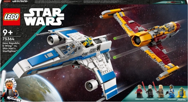 LEGO Star Wars E-Wing al Noii Republici vs Interceptorul Shin Hati