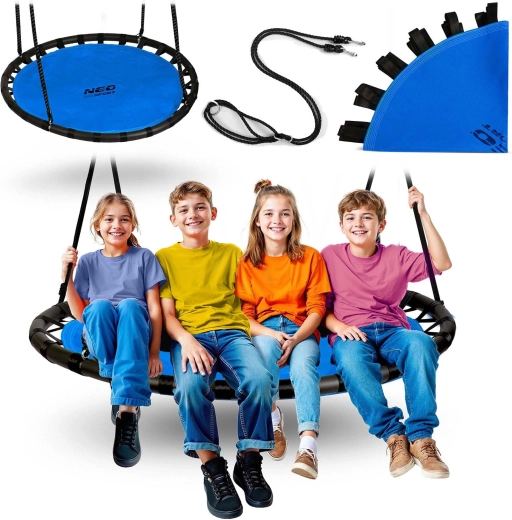 Leagăn rotund tip cuib de barză 120 cm NEO-SPORT Swingo