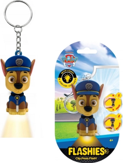 Breloc Patrula Cățelușilor Chase cu lanternă LED