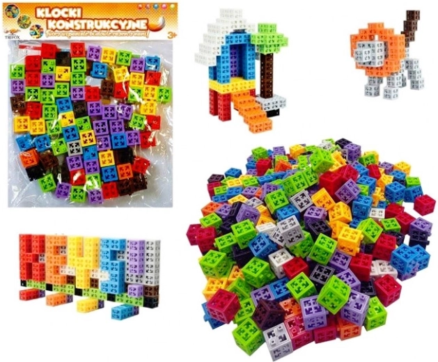 Set de construcție cu cuburi, 80 piese