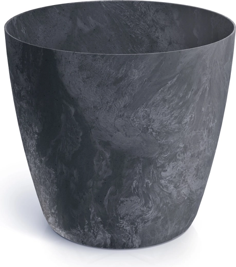 Ghiveci Mate cu efect de beton 19,8 cm antracit