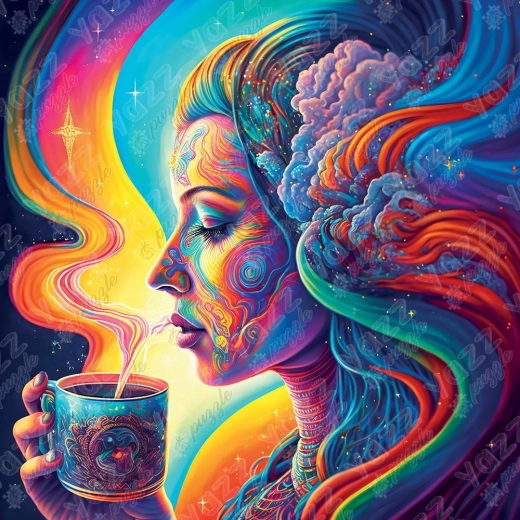 Puzzle pătrat Cacaoa sacră 1023 piese de la Yazz