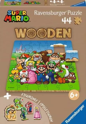 Puzzle din lemn Ravensburger Super Mario – 44 de piese
