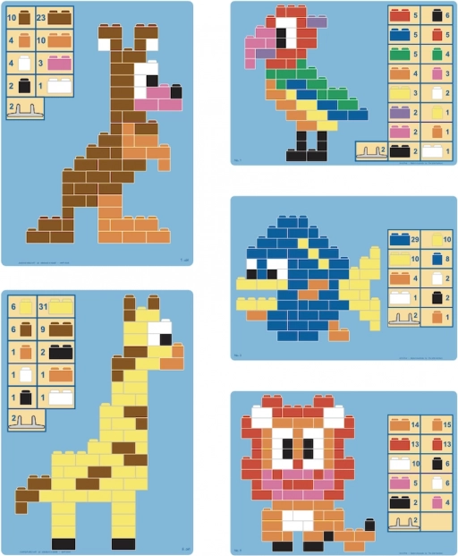 Little Architect ArchiPets set de construcție 630 piese – cărămizi educative pentru copii de la 5 ani