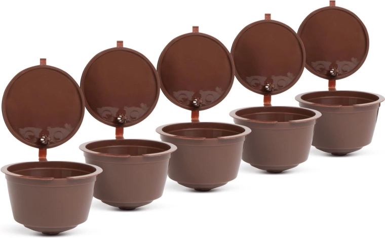 Capsule de cafea din plastic, reumplibilă, pentru Dolce Gusto, 5 buc.