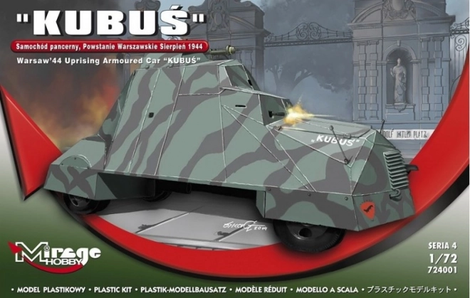 Kubuś – automobil blindat al Insurecției din Varșovia 1944, scară 1:72