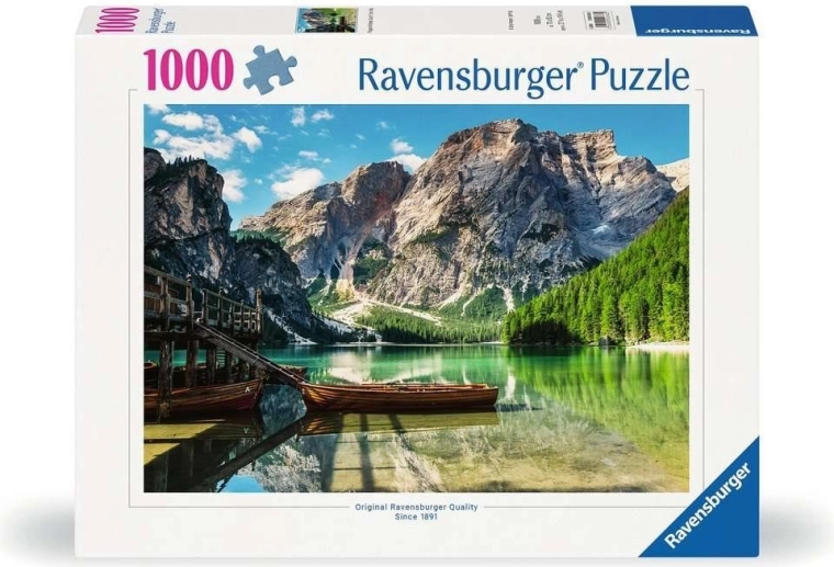 Puzzle Ravensburger Lago di Braies, Italia 1000 de piese