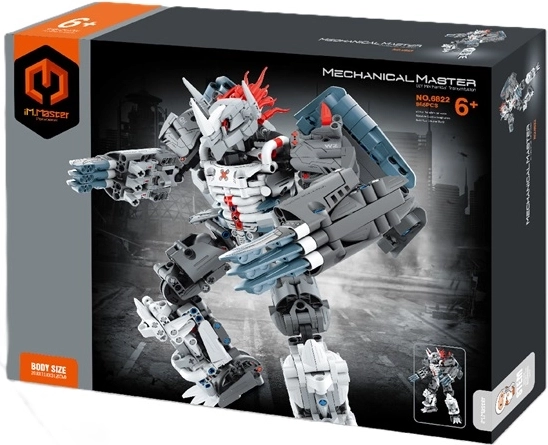 Mechanical Master set de construcție robot de luptă gri (965 piese)