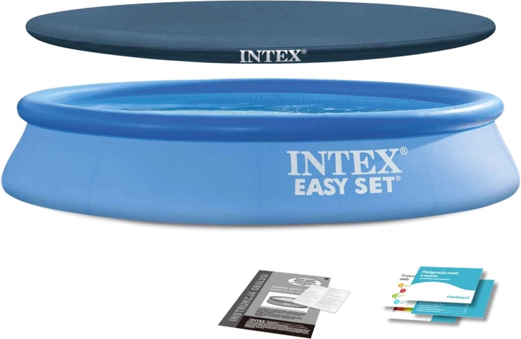 Piscină autoportantă pentru grădină 305 × 61 cm cu husă INTEX