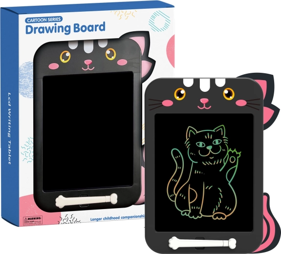 Tăbliță de desen ștearsă pentru copii, model pisică, 26,7 cm