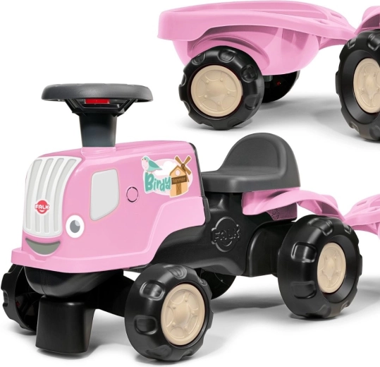 Trotinetă-traktor cu remorcă FALK Birdy Farm pentru copii 1–3 ani