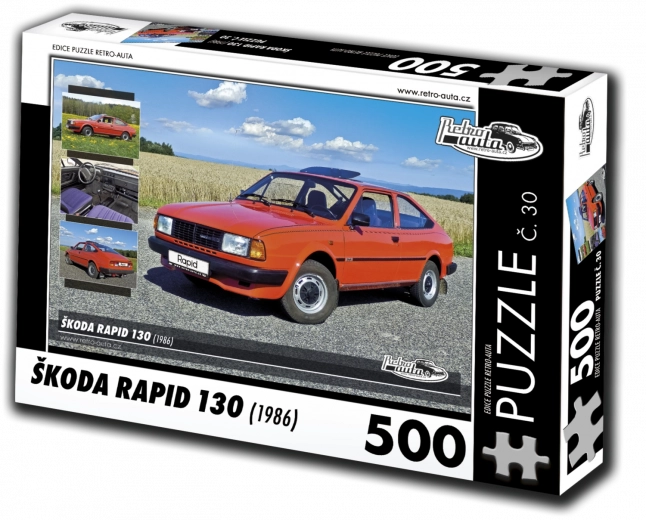 Puzzle RETRO-AUTA Škoda Rapid 130 (1986) – 500 piese
