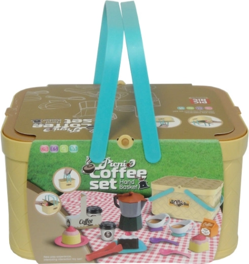 Coș de picnic – set de picnic cu cafea pentru copii