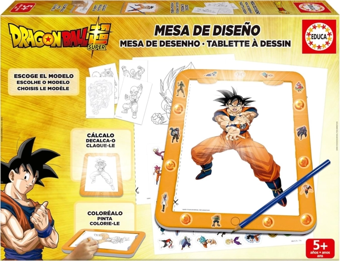Set creativ cu planșetă luminoasă DRAGON BALL EDUCA