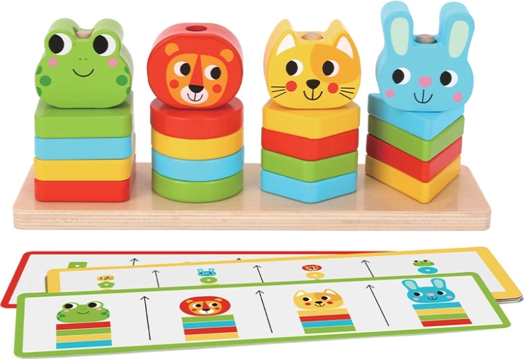 Babu joc educativ din lemn cu animale