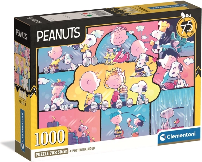 Puzzle CLEMENTONI Peanuts: Snoopy și prietenii, 1000 de piese