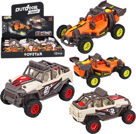 Buggy de teren cu lumini și sunete, 14 cm - 1 bucată