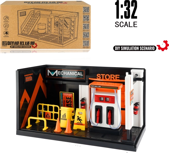 Model pompă de benzină 1:32 – metalic