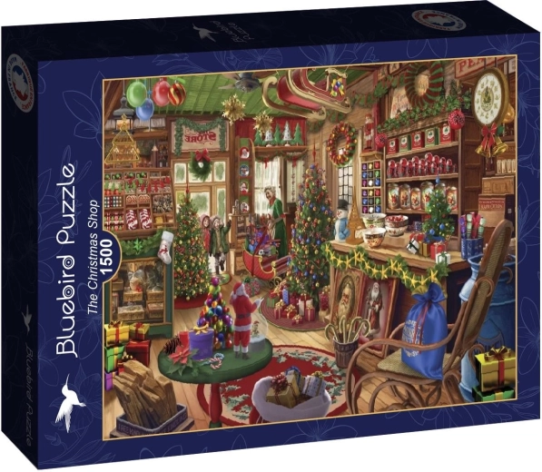 Puzzle Bluebird Magazin de Crăciun, 1500 de piese