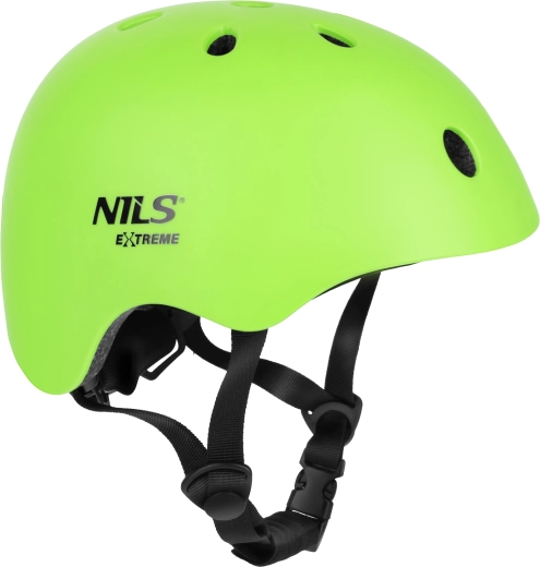 Cască pentru bicicletă și role Nils Extreme MT301 verde – XS (48–52 cm)