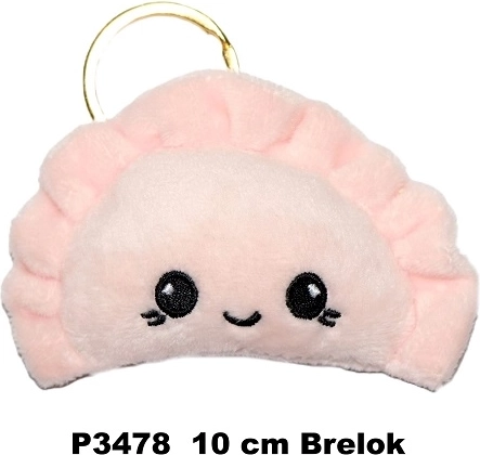 Breloc pieróg roz 10 cm