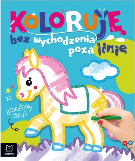 Carte de colorat cu contururi sclipitoare – cu cal